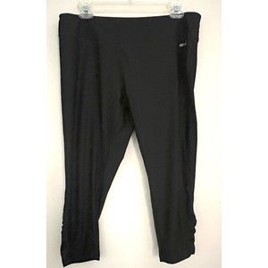 Avia Active Black Capri Workout Leggings L